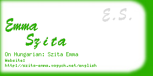 emma szita business card